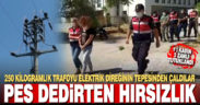 250 kiloluk elektrik trafosunu direğin üzerinden çaldılar