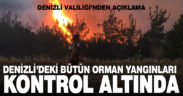 Valilikten açıklama: Yangınlar kontrol altında
