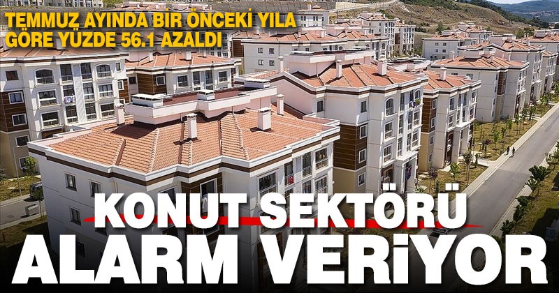 Denizli’de konut satışları alarm veriyor. Temmuz’da yüzde 56.1 düştü