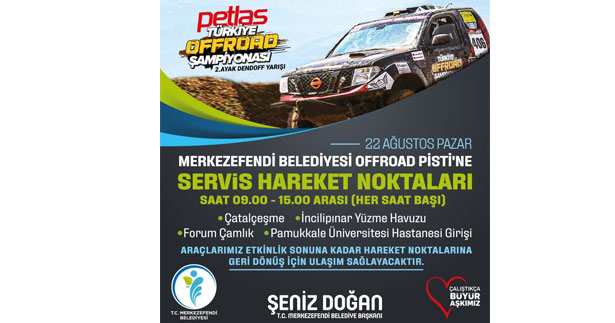 Merkezefendi’den Off Road Şampiyonasına davet