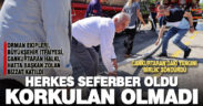 Cankurtaran’daki korkutan yangın, kurumların ve halkın birliğiyle hızla söndürüldü
