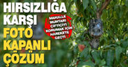 Meyve hırsızlarına muhtardan ‘foto kapanlı’ çözüm