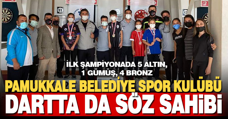 Pamukkale Belediye Spor Kulübü dartta da söz sahibi oldu