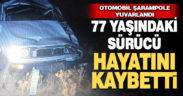 Otomobil şarampole yuvarlandı, 77 yaşındaki sürücü kazada can verdi