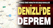 Denizli’de deprem. Honaz 3.6 ile sallandı