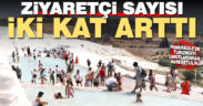 Pamukkale’de ziyaretçi sayısının artması turizmciyi umutlandırdı
