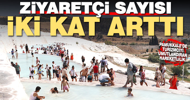 Pamukkale’de ziyaretçi sayısının artması turizmciyi umutlandırdı
