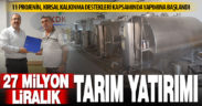 Kırsal kalkınmanın desteklenmesi kapsamında 11 projeye 10 milyon liradan fazla hibe desteği