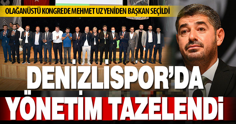 Denizlispor’daki olağanüstü kongre ile yönetim tazelendi