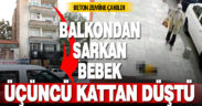 Üçüncü kattan düşen çocuk hastaneye kaldırıldı
