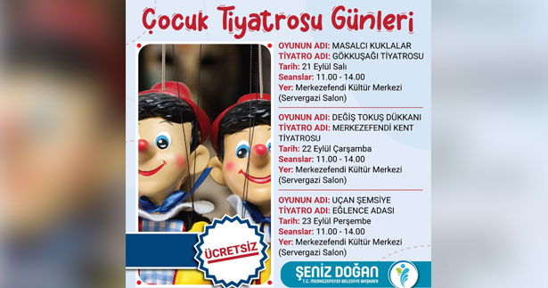 Merkezefendi’den çocuk tiyatrosu günleri