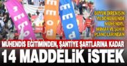 ‘Mühendis, Mimar ve Şehir Plancıları Günü’nde TMMOB’dan 14 maddelik istek