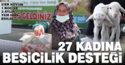 Merkezefendi’den 27 kadına besicilik desteği