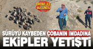 Kaybolan keçileri drone buldu