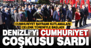 Denizli’yi cumhuriyet coşkusu sardı
