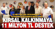Kırsal kalkınmaya 2 ayda 50 milyon lira destek