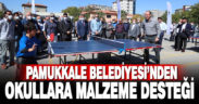 Pamukkale Belediyesi’nden okullara malzeme desteği