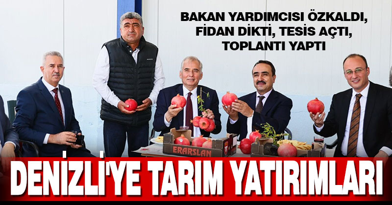 Tarım ve Orman Bakan Yardımcısı Özkaldı, Denizli’de incelemelerde bulundu