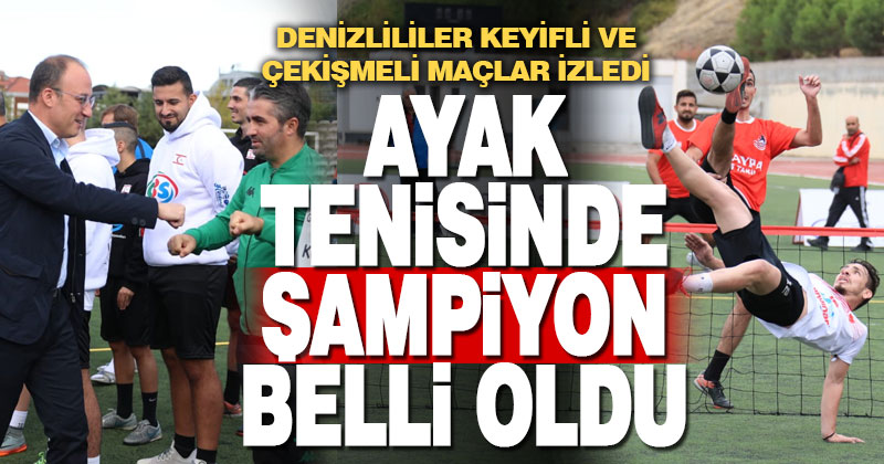 Ayak tenisinde şampiyon Pamukkale’de belirlendi