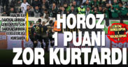 Denizlispor, kendi evinde 1 puanı zor kurtardı