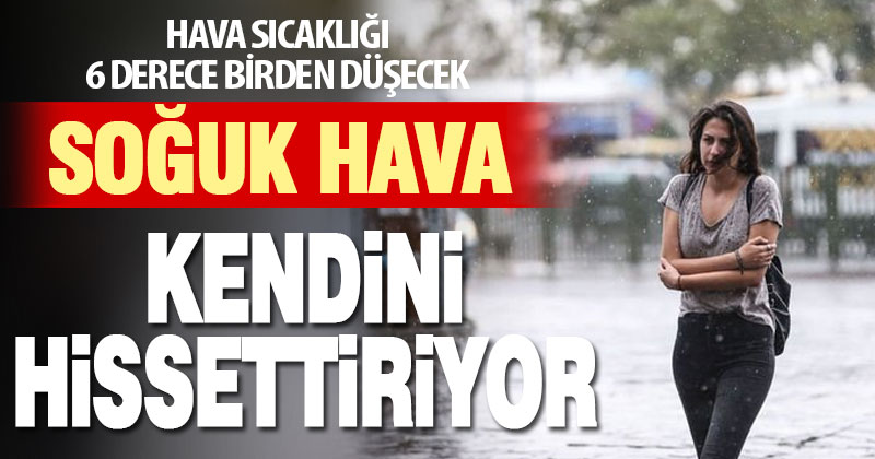 Denizli’de hava sıcaklığı 6 derece birden düşecek