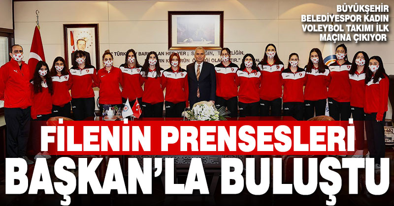 Büyükşehir Belediyespor Kadın Voleybol Takımı Başkan Zolan’ı ziyaret etti