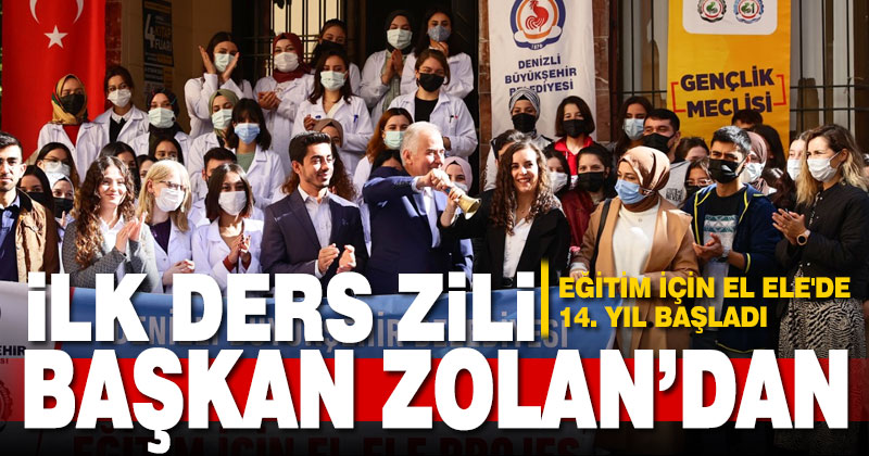 Eğitim İçin El Ele’de 14. yıl başladı, ilk ders zilini Başkan Zolan çaldı
