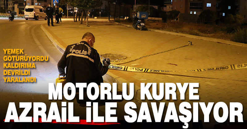 Denizli’de devrilen motosikletin sürücüsü yaralandı