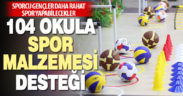 Merkezefendi Belediyesi’nden 104 okula spor malzemesi desteği