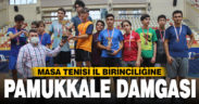 Masa Tenisi İl Birinciliğine Pamukkale damgası