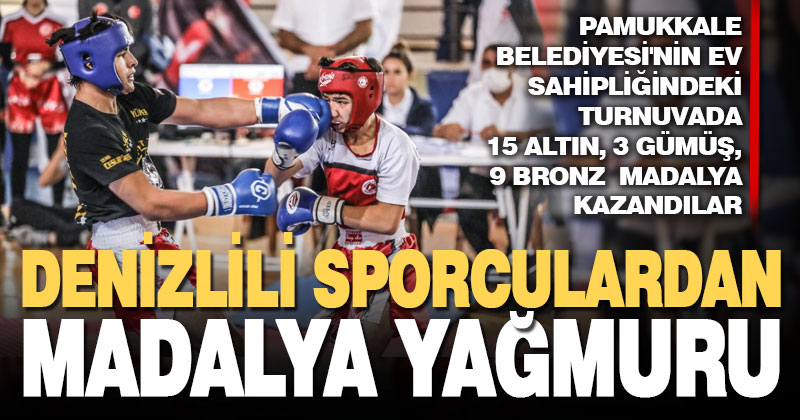 10. Pamukkale İllerarası Kıck Boks Turnuvasına Denizli damgası