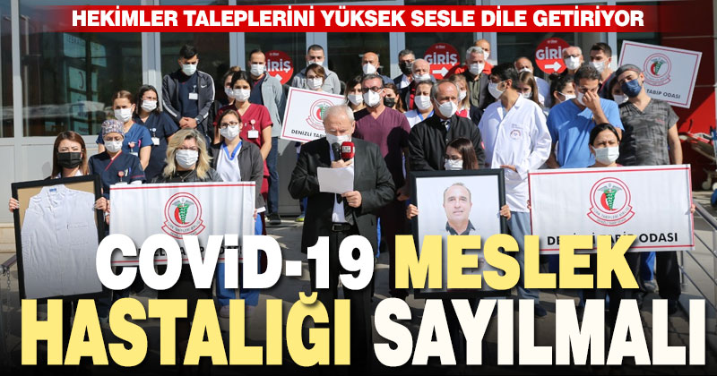 Hekimlerden Covid-19’un meslek hastalığı sayılması talebi