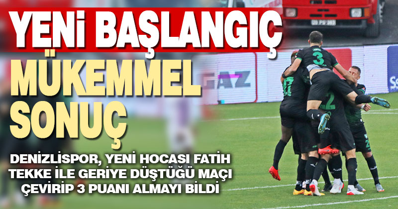 Denizlispor, ikinci yarıda hayata döndü