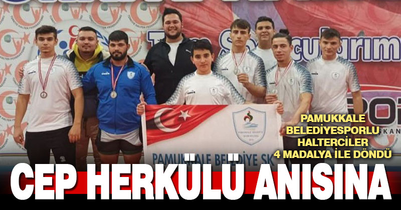 Pamukkale Belediyesporlu halterciler Naim Süleymanoğlu Turnuvası’ndan 4 madalya ile döndü