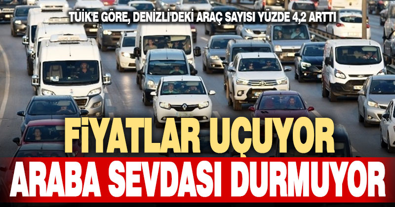 TÜİK verileri açıkladı: Denizli’deki araç sayısı yüzde 4,2 arttı