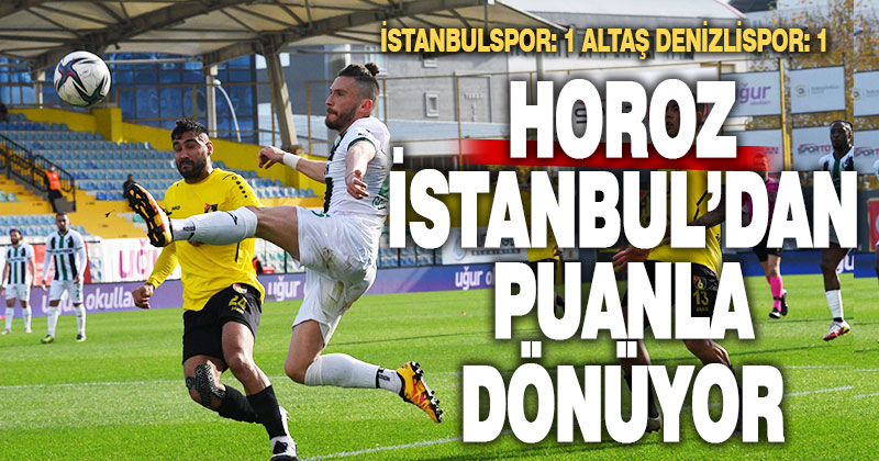 Horoz İstanbul’dan 1 puanla dönüyor