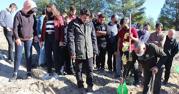Çal’da 300 fidan toprakla buluştu