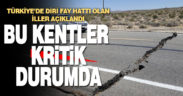 Türkiye’nin ‘diri fay’ haritası: Kritik durumdaki 24 kent