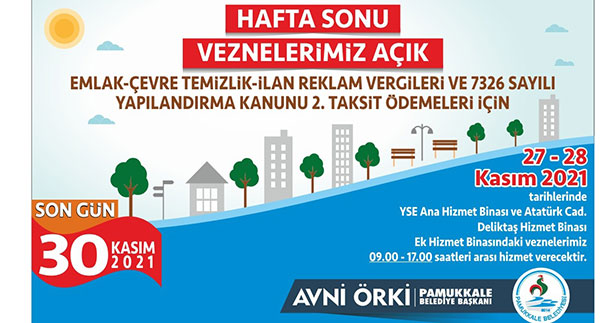Pamukkale’de hafta sonu vezneler açık