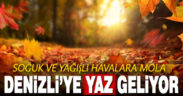 Denizli’de havalar ısınıyor, yaz geri geliyor