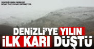 Denizli Kayak Merkezi’ne sezonun ilk karı düştü