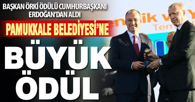 Pamukkale Belediyesine büyük ödül