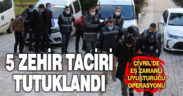 Denizli’deki uyuşturucu operasyonunda 5 kişi tutuklandı