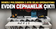 Emniyetten silah operasyonu: Evden cephanelik çıktı