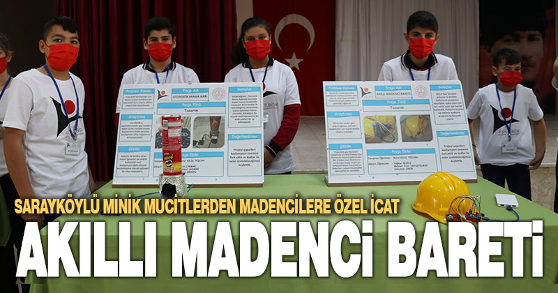 Sarayköylü küçük mucitlerden madencilerin hayatını kurtaracak icat