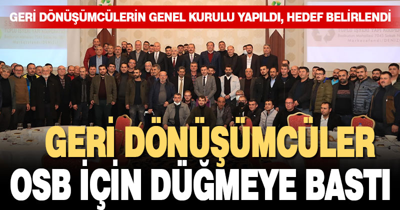 Geri dönüşümcüler OSB için düğmeye bastı