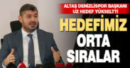 Denizlispor Kulübü Başkanı Uz: “Orta sıralarda yerimizi sabitlememiz gerekiyor”