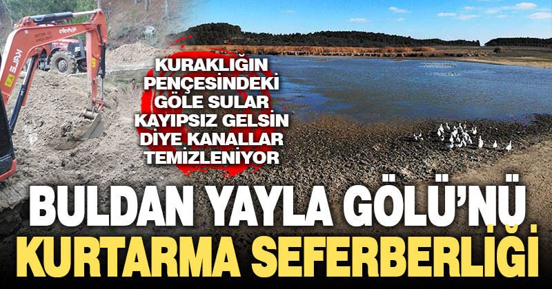 Süleymanlı Yayla Gölü’nü besleyen kanallar temizleniyor
