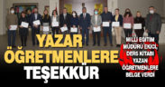 Milli Eğitim’den yazar öğretmenlere teşekkür