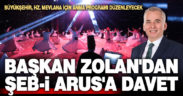 Büyükşehir, Hz. Mevlana için anma programı düzenleyecek